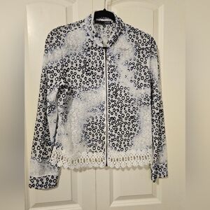 NESS Lace Bottom Jacket Womens  SZ M